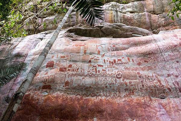 Eight Miles of Ancient Rock Paintings Discovered in the Amazon