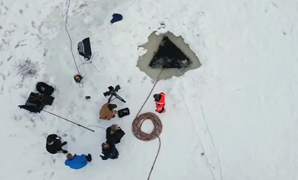 UFO-hunters Scouring Frozen Lake for Possible Wreckage