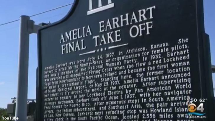 Miami Unveils Historical Marker Commemorating Amelia Earhart