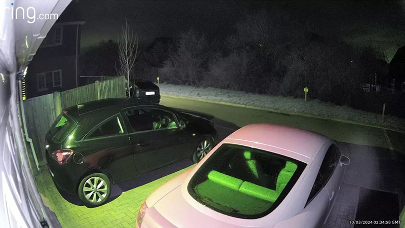 Family Stunned as 'Ghost Tries to Steal Sports Car'