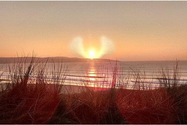 'Angel in the Sky' Captured on Camera on Cornish Beach