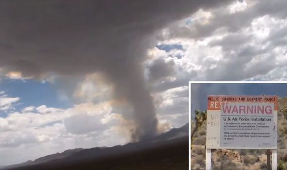 Mystery Mushroom Cloud Filmed Billowing from Area 51