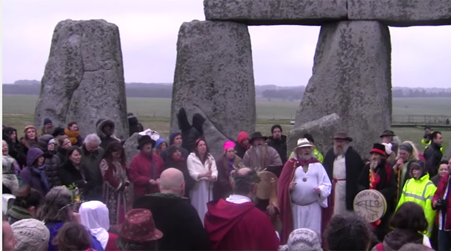 Pagans Celebrate First Day of Spring at Stonehenge