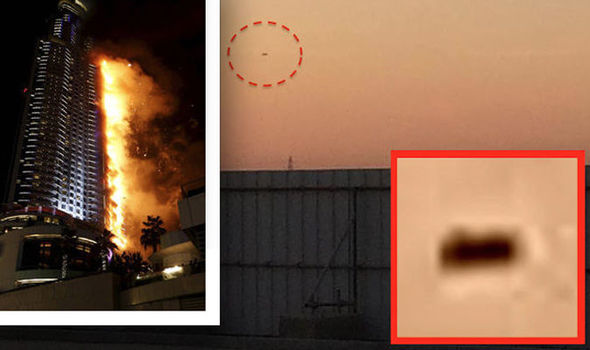 UFO Snapped Over Dubai Just Hours Before Towering Inferno