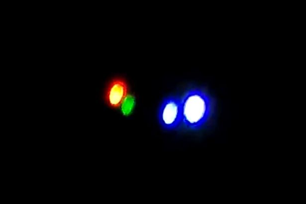 Multicoloured UFO 'Breaks Woman's Video Camera'