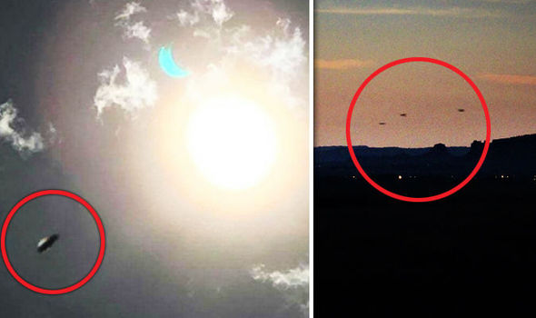 Multiple 'UFOs' Snapped During Solar Eclipse