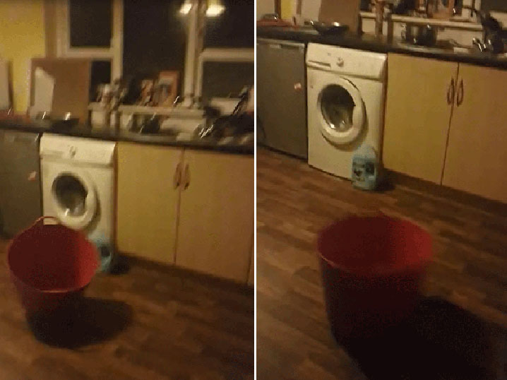 Woman Captures 'Poltergeist' on Video Causing Chaos in Kitchen