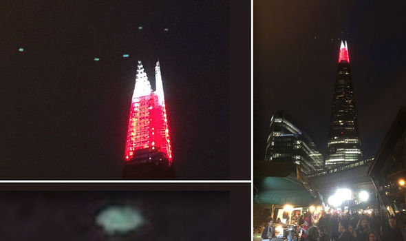 UFO Fleet Photographed Over the Shard?