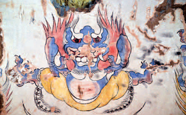 Ancient Tomb with 'Blue Monster' Mural Discovered in China