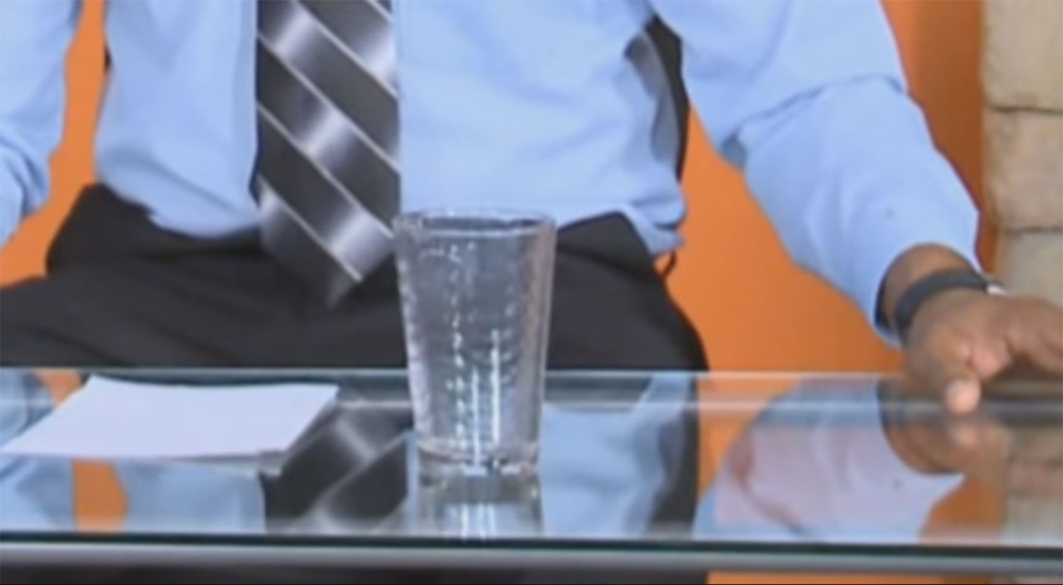 TV Presenter Spooked by 'Haunted' Moving Glass, Live on Air