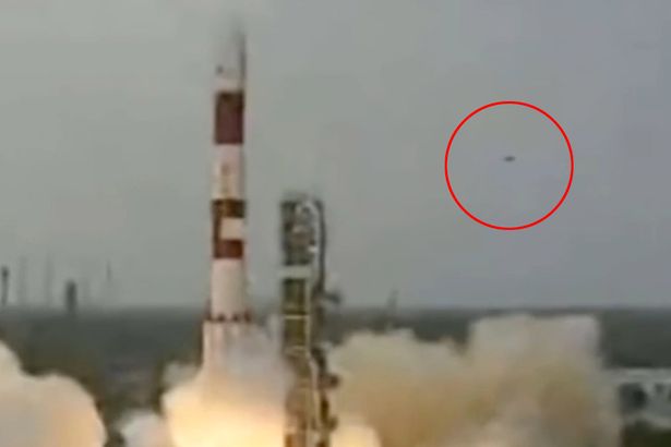'UFOs' Spotted Hovering Around Rocket Launch
