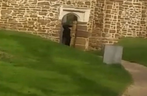 'Hooded Monk' Filmed Near Church with Links to Devil Worship