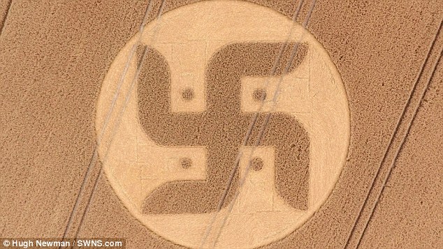'Swastika Crop Circle' Appears in Wiltshire Field