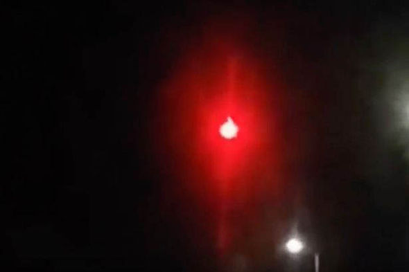 Red 'UFO' Orb Recorded Over Paris