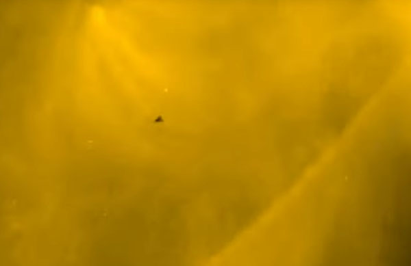 'Black Triangle UFO' Repeatedly Appears on NASA Solar Imagery