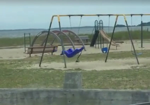 'Haunted' Playground Swing Appears to Move on Its Own