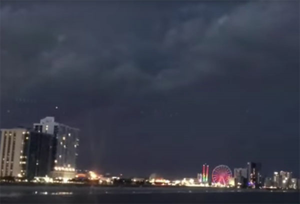 'UFO' Lights Spotted over Myrtle Beach, South Carolina