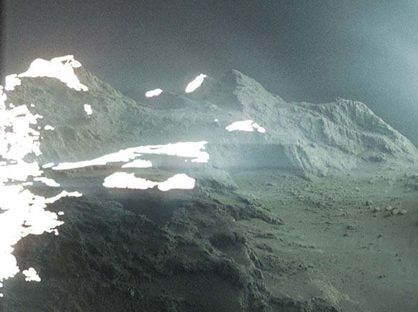 Newly Released Image Reveals Alien Landscape of Comet Surface