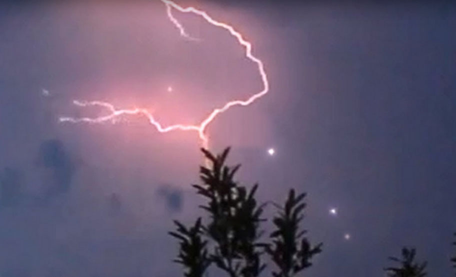 Ball Lightning 'UFOs' Captured on Camera During Storm