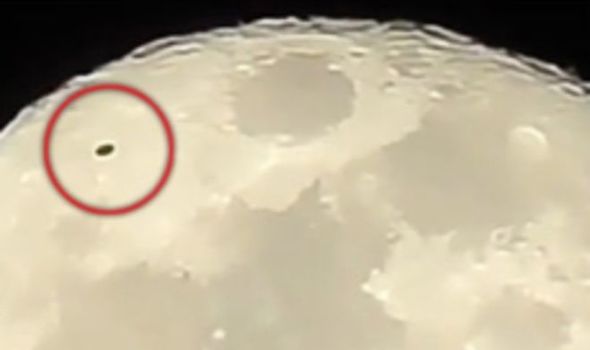 Shadow of 'UFO' Filmed Passing the Moon
