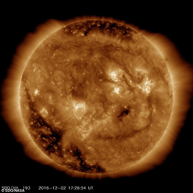 NASA Releases 'Smiley Sun' Photo