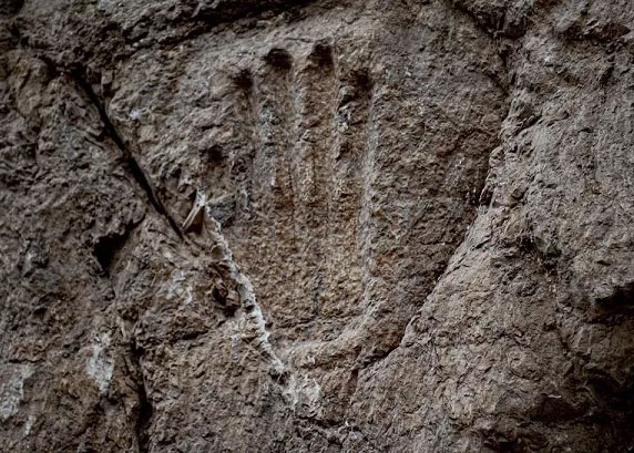 Mysterious Handprint Found Carved in Ancient Israeli Moat