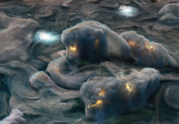 'Shallow Lightning' and 'Mushballs' Discovered on Jupiter