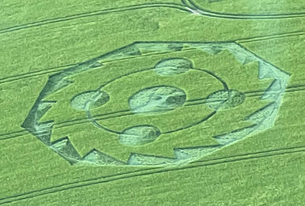 Queen Guitarist Brian May Spots Crop Circle from the Air
