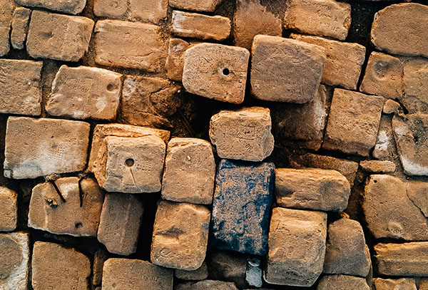 Drone Images Zoom in on Graffiti at the top of the Great Pyramid