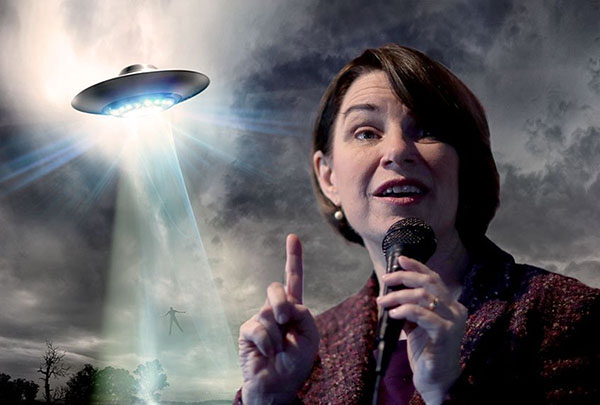 Democrat Amy Klobuchar Promises to Look into UFOs If Elected