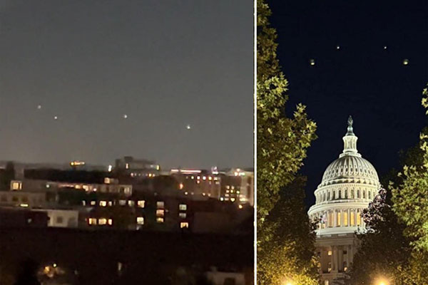 'Mysterious Lights' Captured over Washington DC?