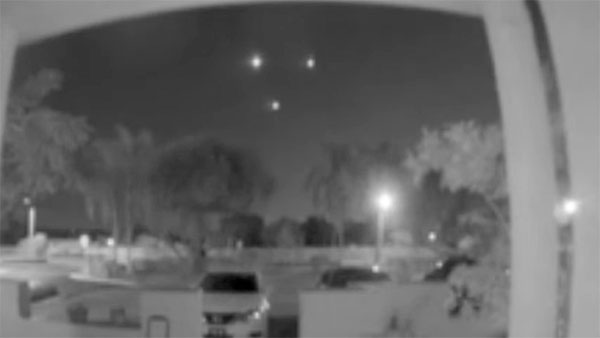 Doorbell Camera Films Triangular UFO Over Florida