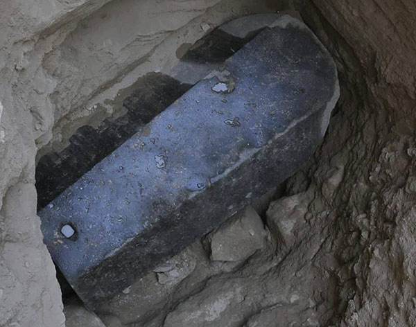 Mysterious Unopened Black Sarcophagus Discovered in Egypt