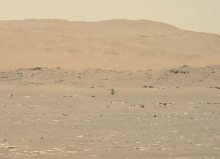 NASA Release Footage of First Helicopter Flight on Mars