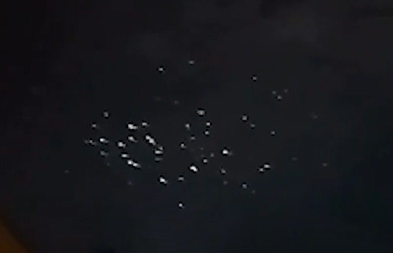 Cluster of 'UFOs' Spotted after Powerful Earthquake