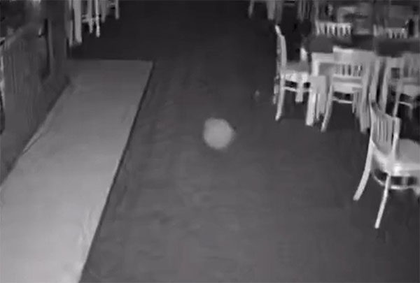 Ghostly Orb Captured on CCTV at Cricket Club