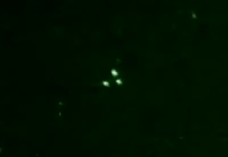 'Triangular UFO' Filmed with Night Vision Camera in Spain