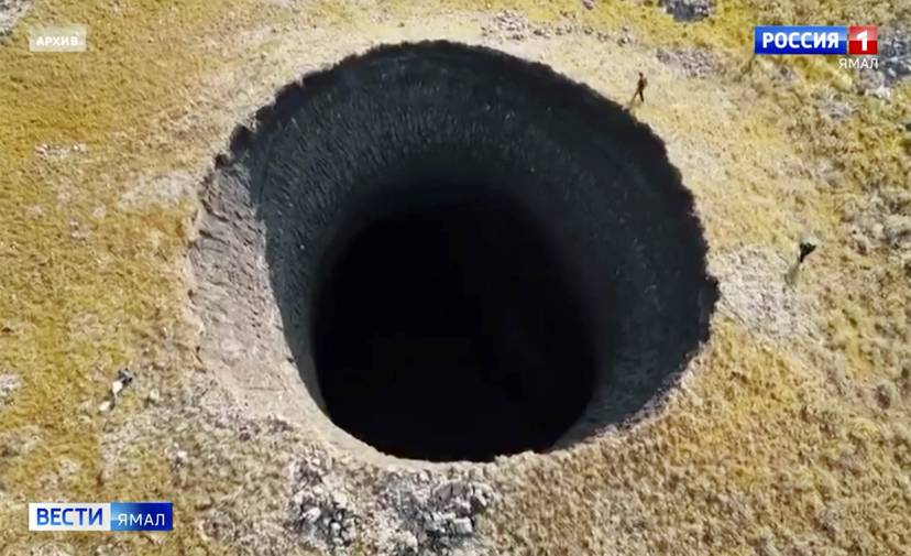 New 50-metre Deep Crater Appears in the Russian Arctic