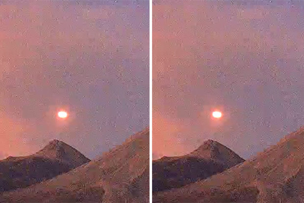 Bright 'UFO' Orb Recorded Flying Over Volcano