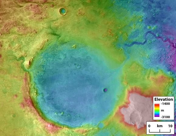 Mars 2020 Rover Landing Site Revealed in New Images