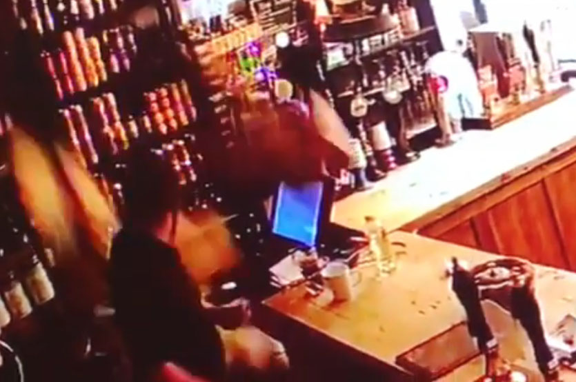 CCTV Footage Captures 'Ghost' Flinging Items in British Bar