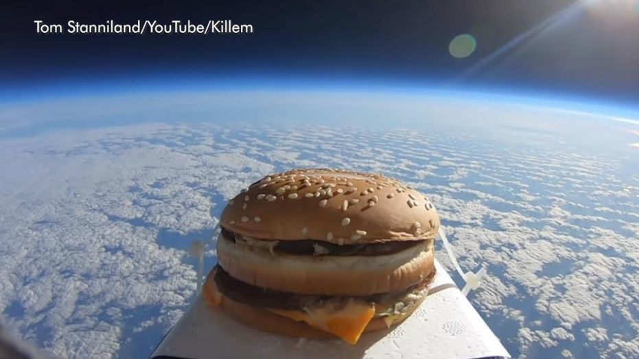 Man Sends Big Mac Into Space, Takes a Bite after Retrieving It