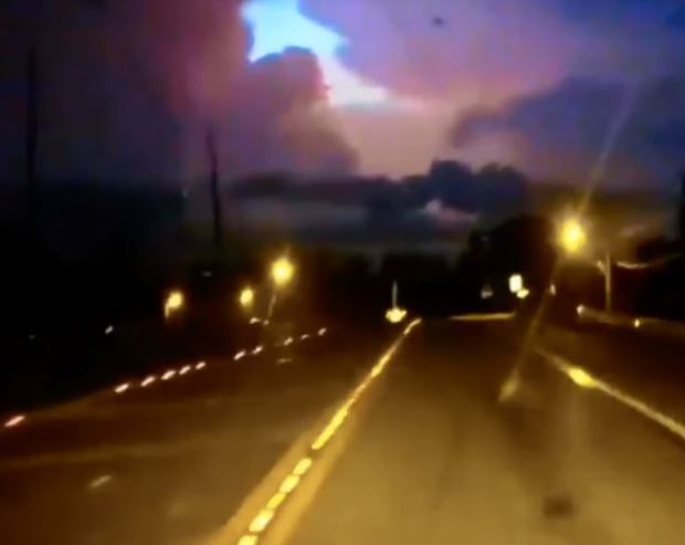 Mysterious 'UFO' Filmed Hovering in the Sky During Storm