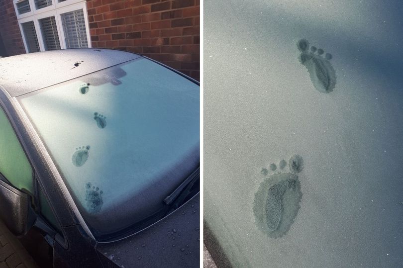 Strange Four-Toed Footprints Discovered on Frosty Car in England