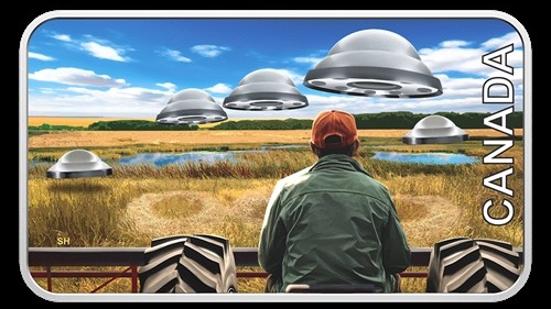 Historical Canadian UFO Sighting Remembered with Silver Coin