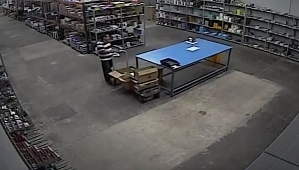 'Possessed' Warehouse Trolley Moves by Itself in Spooky Footage 