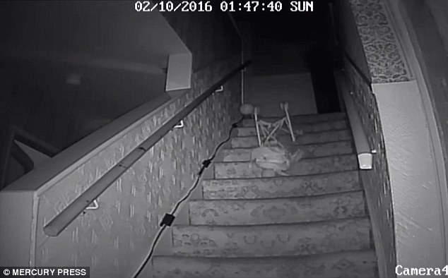 'Black Monk Ghost' Strikes Again as Buggy is Pushed Down Stairs