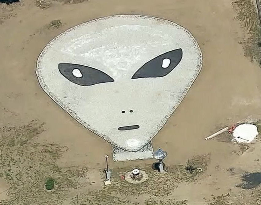California Man Creates Extraterrestrial Rock Art in Backyard