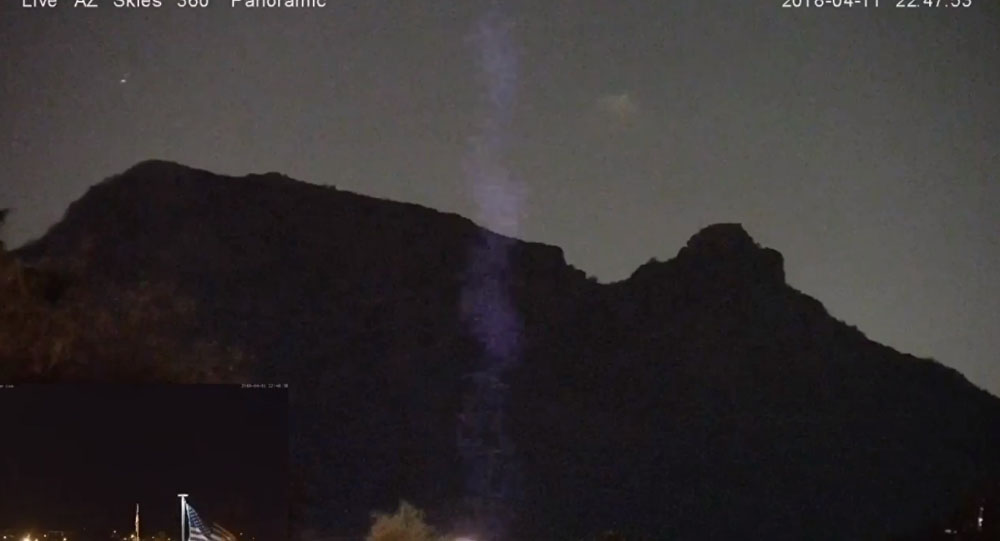Mysterious 'Purple Beams' Spotted in Arizona Skies