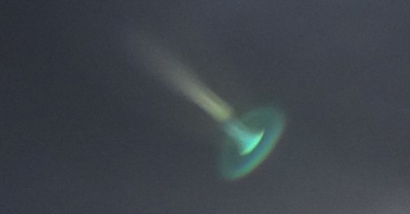 Green Jellyfish UFO Seen Over the Netherlands